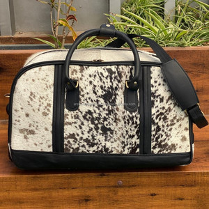 Bolsa de lona de negocios de cuero de vaca a precio razonable personalizada bolsas de carrito de viaje de cuero genuino equipaje con ruedas - Product Image 2