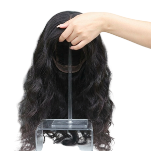 Peluca de Cabello Humano con Frente de Encaje, Ondas Corporales de Alta Densidad 200%, Cabello Virgen sin Procesar con Cutícula Alineada, Personalizada - Product Image 1