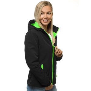 Fabricante de Ropa Personalizada, Chaqueta Softshell Impermeable para Mujer, Chaqueta Softshell Transpirable con Forro Polar y Capucha para Mujer - Product Image 2