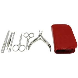 Stainless Steel <b>Nail</b> <b>Kit</b> 5 in 1 Manicure Tools Set with Case Portable Classic Style for Adult - Product Image 3