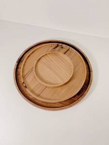 Wooden Tableware Wooden Dinnerware Eco Friendly Kitchenware Handmade Wood Plate Restaurant Serving Plate Natural Wood <b>Dish</b> - Product Image 2