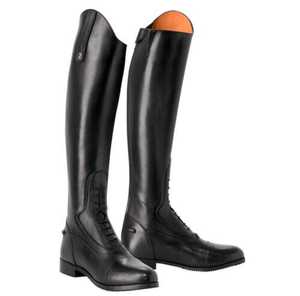 Bottes d'équitation élégantes en cuir véritable de haute qualité pour une utilisation confortable et durable avec fermeture éclair YKK et semelle TPR - Product Image 1
