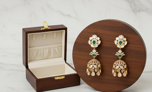 Pendientes de Novia Inspirados en la Herencia con Detalles Intrincados para Bodas Festivas y Uso Tradicional - Product Image 5