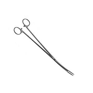 Pelkmann Dressing Forceps Curved 19 1/4 Inches Manual Steel Medical Instruments for General Surgery Use By <b>Blush</b> Surgical - Product Image 1