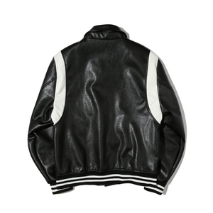 Chaqueta de Cuero Estilo Vintage para Hombre, Chaqueta de Motociclista Ajustada, Moda Urbana, Proveedor Mayorista - Product Image 6