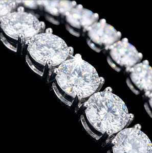 Moissanite Tennis <b>Chain</b> Gold Plated 925 Silver <b>Iced</b> <b>Out</b> 22 - Product Image 3