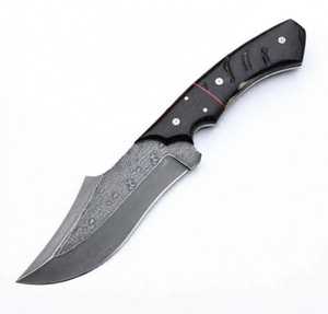 มีดอเนกประสงค์เหล็กดามัสกัสทำมือ ด้ามไม้มะเกลือ - Product Image 5