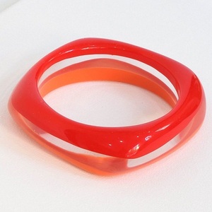 Handmade Premium Resin Bangles Women Elegant Gloss Finish Lightweight Waterproof Fashion Jewelry Custom Colors Business Gift - Product Image 4