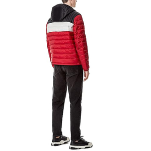 Nueva Chaqueta Acolchada de Nailon para Hombre North-Face Negra con Capucha, Estilo Urbano de Invierno, Cierre de Cremallera, Logotipo Frontal - Product Image 4