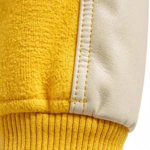 Veste de sport en toile 100% laine jaune à capuche pour homme avec des caractéristiques de séchage rapide et respirantes pour l'hiver - Product Image 5