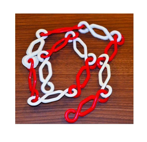 Cadena de eslabones de resina disponible en varios colores, cadena de eslabones para decoración de interiores, artículo decorativo de pared, detalles de pared personalizados, cadena de eslabones hecha a mano. - Product Image 2