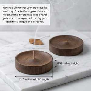 Hand Crafted Personalized Wooden Incense Holder, Custom Engraved Ash Catcher, Minimalist Meditation & Home Decoration - Product Image 3