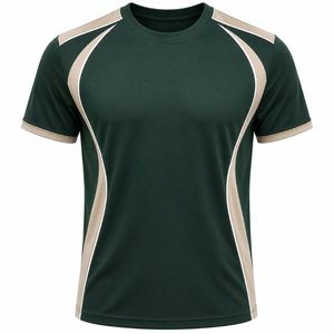 <b>Men's</b> <b>Navy</b> <b>Blue</b> White Solid Front Long Casual Regular Fit O-Neck Knitted Polyester Blank <b>T</b>-<b>Shirt</b> - Product Image 2