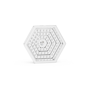 Pendentif Diamant Hexagonal de Laboratoire Taille Brillant VS1 en Or Blanc, Bijou Idéal pour Cérémonie de Mariage - Product Image 2