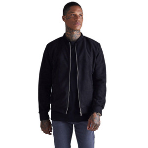 OEM Wholesale Manufacturer Custom Men's Premium Solid Color Bomber <b>Jacket</b> Casual <b>Zip</b>-<b>Up</b> <b>Jacket</b> For Men - Product Image 2