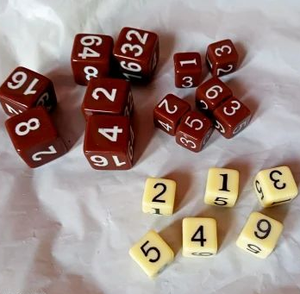 Ensemble de dés en résine faits à la main, dés numérotés cubiques rouges pour jeux de société, objets d'art, articles de collection, dés décoratifs personnalisés pour jeux de table - Product Image 2