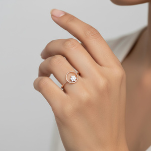 Magnifique diamant naturel de 0,07 carat, taille brillant rond, couleur H-I, clarté VS-SI, bijou minimaliste raffiné, cadeau pour elle - Product Image 1