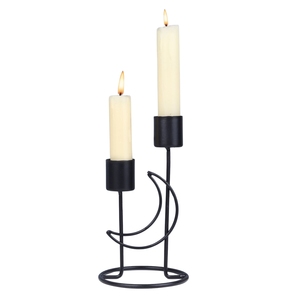 Nouveau design – Lot de 2 bougeoirs en fer forgé pour 4 bougies, finition dorée polie, pour la décoration de chambre et l'éclairage - Product Image 4