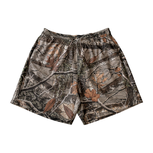 Custom Made 7 Inch Inseam Sublimated Polyester Graphic Print S-5XL <b>Tree</b> Camo Mesh Shorts for Mens Gym Workout Shorts - Product Image 5