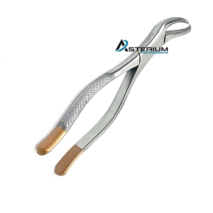 Pinzas Profesionales para Extracción Dental, Estilo Físico, Quirúrgicas Orales Atraumáticas, Instrumento de Acero Inoxidable con Mango Dorado - Product Image 4