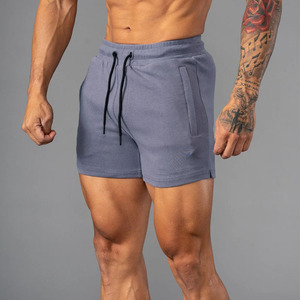 Pantalones Cortos Deportivos Premium para Hombre, Color Sólido, con Cordón, Cintura Media, Tejido Transpirable, con Bolsillos, Gris - Product Image 5