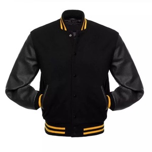 <b>Men's</b> <b>Corduroy</b> Varsity Bomber <b>Jacket</b> Stand Collar Loose Fit Solid Button Front Casual Outerwear for Autumn - Product Image 5