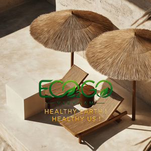 Sombrilla de Playa Boho de Fibra de Coco Natural, Parasol para Exteriores, Ecológica, Hecha a Mano, Venta al Por Mayor Eco2go Vietnam - Product Image 3
