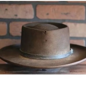 Wholesale Striped Stetson Cowboy <b>Hat</b> for Men Fashion 100% Wool <b>Western</b> Felt Adult <b>Hat</b> - Product Image 4