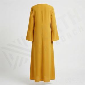 Abaya musulmane sur mesure, couleur personnalisée, grande taille, vente en gros, pour femmes, robe décontractée d'été, abaya vierge grande taille - Product Image 2
