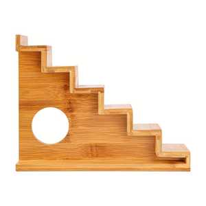 Plateau de service en bambou naturel pour sushis, présentoir à étages en bois pour sushis, pour la restauration japonaise, vente en gros - Product Image 3