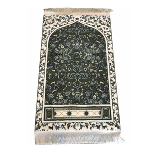 Tapis de prière islamique portable pour adultes, tapis de prière arabe, tapis de prière islamique lavable, broderie faite à la main, vente en gros - Product Image 1