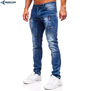 Jeans de Mezclilla Lavados a la Piedra para Hombre DAIZEN STAR, Transpirables, Corte Ajustado, para Todas las Temporadas - Product Image 6