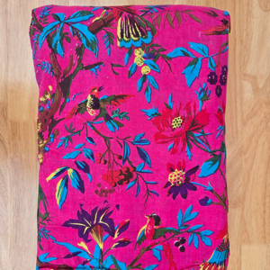 100% pur coton tissu indien à la main sérigraphié vêtement tissu doux coton léger tissu - Product Image 1