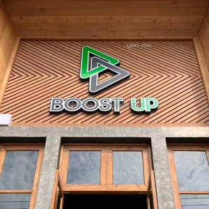 Enseigne lumineuse LED en gros d'usine, enseigne en métal rétroéclairée, lettres lumineuses, enseignes rétroéclairées, publicité extérieure, logo d'entreprise - Product Image 6