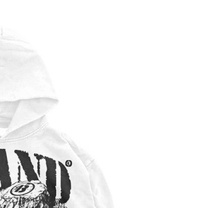 เสื้อฮู้ดดี้ผู้ชายแบรนด์ Brand Studio สีขาว ซิปหน้า ผ้าฝ้าย 100% ทรงปกติ สไตล์สตรีทแวร์ น้ำหนักเบา ระบายอากาศได้ดี พิมพ์ลายกราฟิกงู - Product Image 3