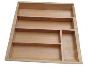 Organisateur de tiroir de cuisine extensible en bambou, plateau à couverts réglable, support de rangement rectangulaire pour ustensiles - Product Image 3