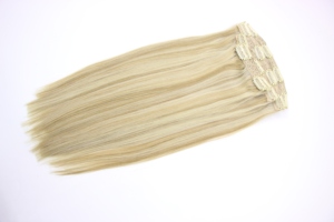 Extensions de cheveux à clipser en cheveux humains Remy vietnamiens, naturels, épais, pointes pleines, 100g, double trame machine, pour femmes, usage quotidien, mariage, permanente, toutes occasions - Product Image 3