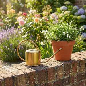 watering can decorative galvanized <b>garden</b> accessory watering can artisan crafted metal watering vessel watering can elegant - Product Image 5