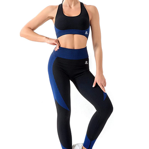Yoga Suit Wear Nylon Spandex Gym Long Sleeve Fitness Body Suit Running Sports Suit Wear <b>Set</b> Yoga <b>Sets</b> for Women - Product Image 1
