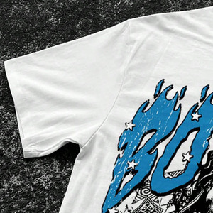 Camiseta Extra Grande con Estampado Gráfico Personalizado para Hombre, Logotipo 3D DTG Bordado, 100% Algodón, Ropa Hip Hop, Camisetas para Hombre - Product Image 6
