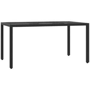 Conjunto de Comedor de Jardín de 6 Plazas en Ratán Sintético Negro con Fundas Extraíbles - Product Image 4