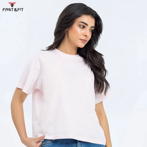 เสื้อยืดผู้หญิงลำลองผ้าฝ้ายแขนสั้น - Product Image 2