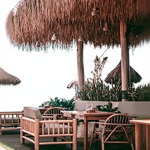 Diseño de Techo Falso Natural de Primera Calidad KRAFTERS para Cafés de Playa, Resorts y Espacios de Patio - Product Image 2