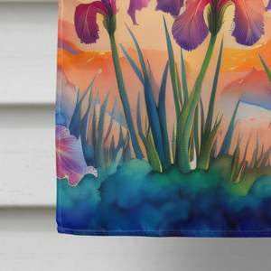 Iris Color Large Porch House <b>Flag</b> Multicolor Yard Banner Artwork Wall Hanging Made Durable Polyester <b>for</b> Sleeve <b>Pole</b> Decorative - Product Image 4