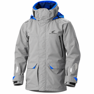 Men's <b>Red</b> <b>Hooded</b> Waterproof Puffer <b>Jacket</b> With Reflective Patches Winter Sporty Style Regular Fit Ski <b>Jacket</b> - Product Image 3