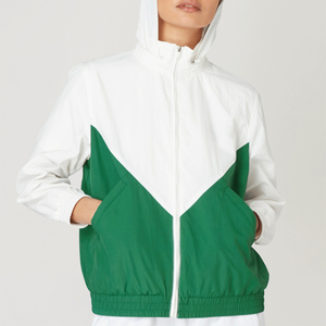 Stylish Custom Made Women's Satin Waterproof Windbreaker Jacket New Panel Design Running Windbreaker Jacket For Hot Sale - Product Image 1
