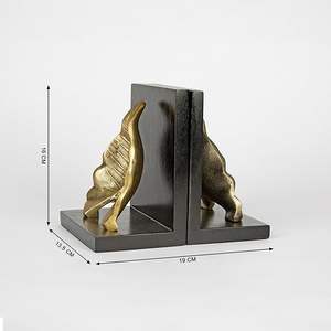 Trending Design Traditional Iron Black Color Coated Bookends With Classic Design For Study Room And Home Library Organization - Product Image 5