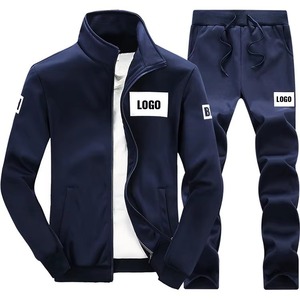 Men's 2-Piece Solid Color <b>Short</b> <b>Sleeve</b> Hooded Drawstring Closure Lightweight 100% Cotton Winter Casual Track Suit <b>Jacket</b> <b>Shorts</b> - Product Image 2