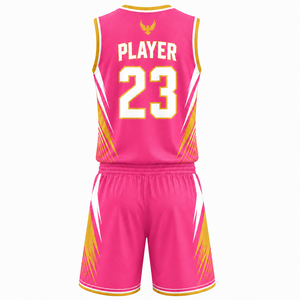 Uniforme de Baloncesto de Alto Rendimiento, Conjunto de Camiseta y Pantalones Cortos con Estampado Personalizado, Ropa Deportiva Transpirable de Poliéster para Clubes y Equipos - Product Image 2