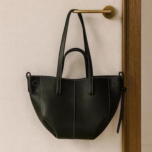 Soft PU Leather Tote Bag <b>Large</b> Capacity Shoulder Handbag <b>Pebbled</b> Texture Portable Women Carryall for Work Travel - Product Image 3